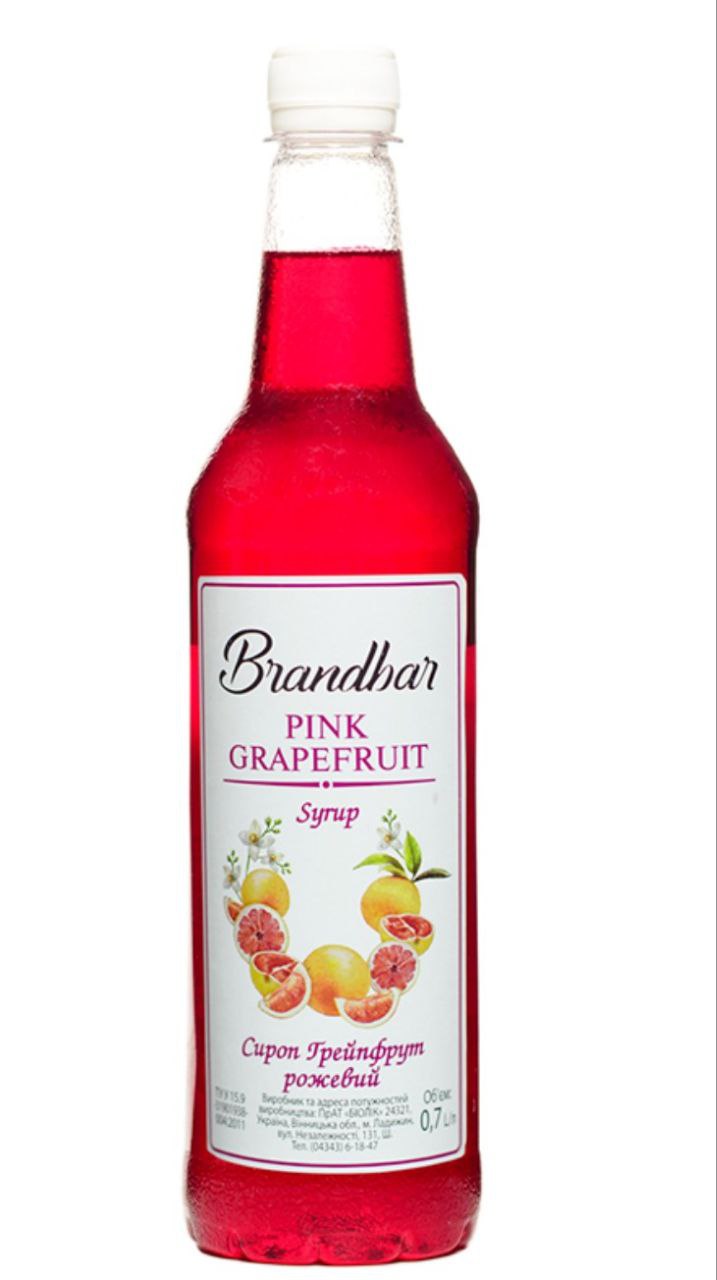 Сироп Грейпфрут рожевий 0,7л